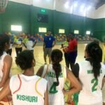 Sri Lanka’s national basketball players getting pointers and tips from the U.S. Sports Envoys.